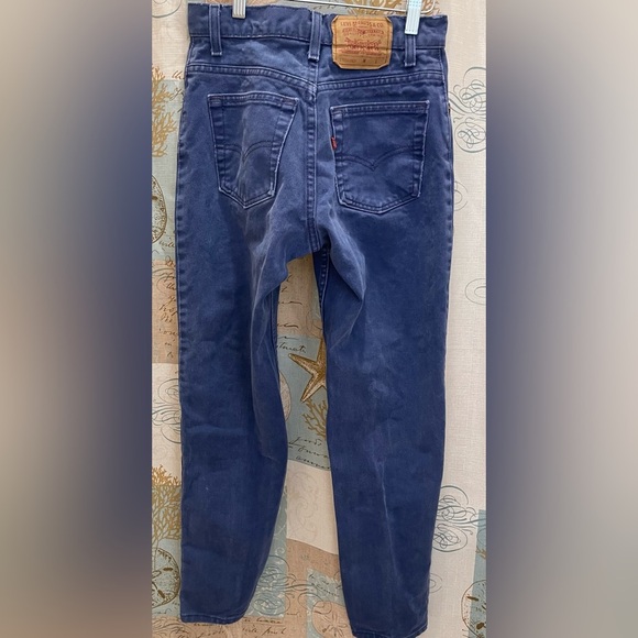 Levis 532 VTG 90’s Colbalt Blue Denim Jeans Womens 5M Streetwear *Flaw - Picture 7 of 12